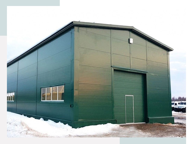 Двускатные ангары в Сочи