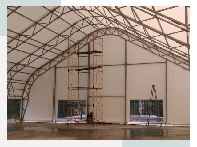 Шатровые ангары в Сочи