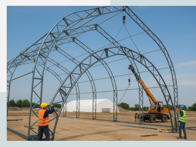 Монтаж ангаров в Сочи от 620 руб. - Надежно и быстро